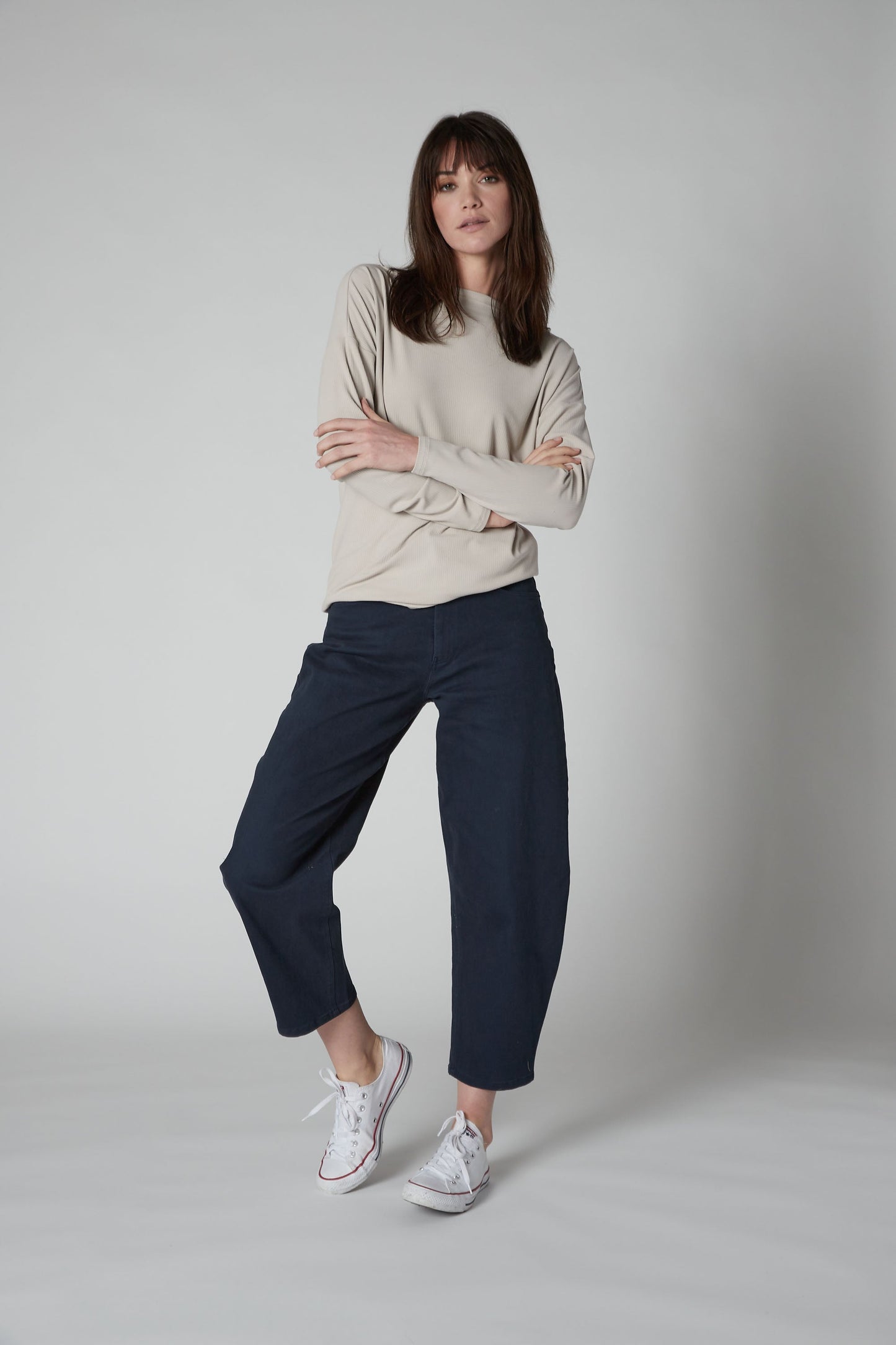 The Barrel Leg Denim Pants