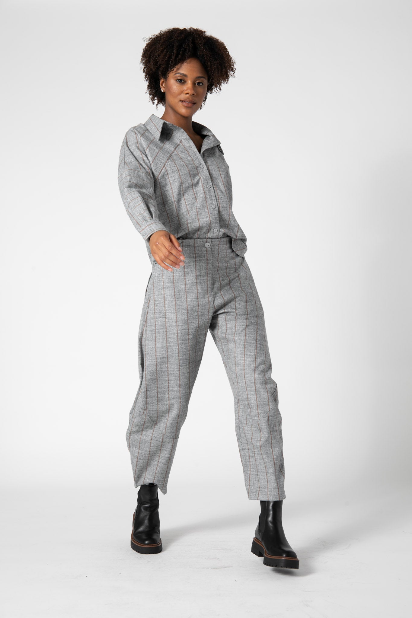 Stripe Wide-ish Pants