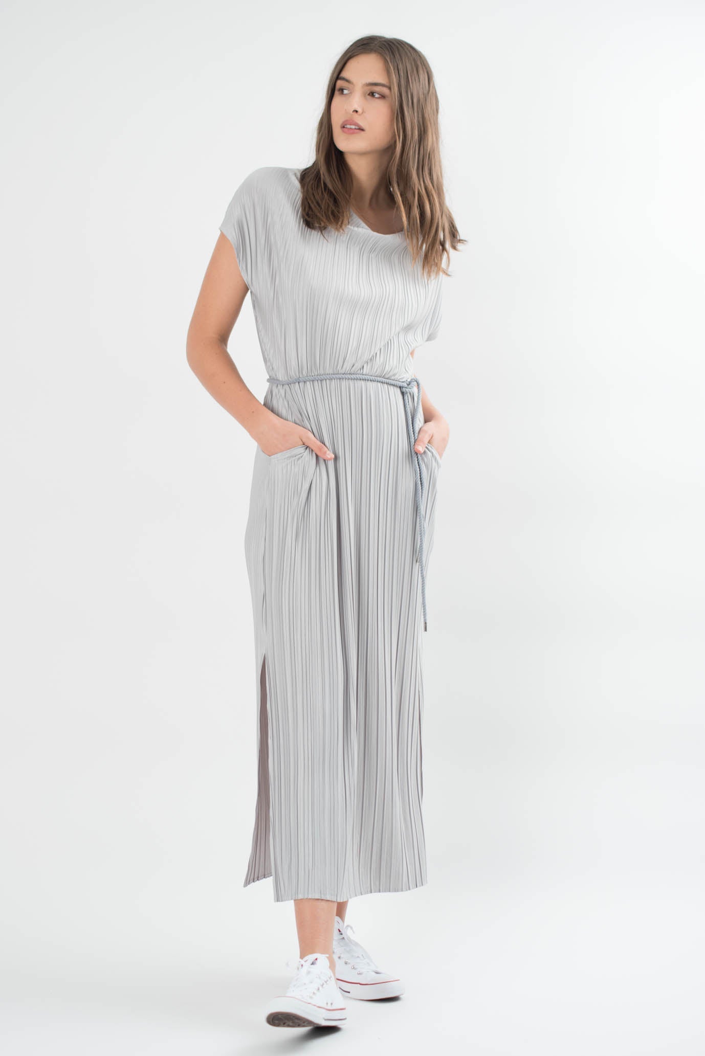 Constance Pleated Maxi Dress