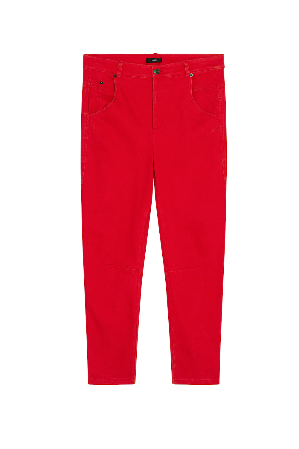 On The Edge Washed Red Pants