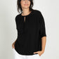 Black Alani 3/4 Sleeve Top