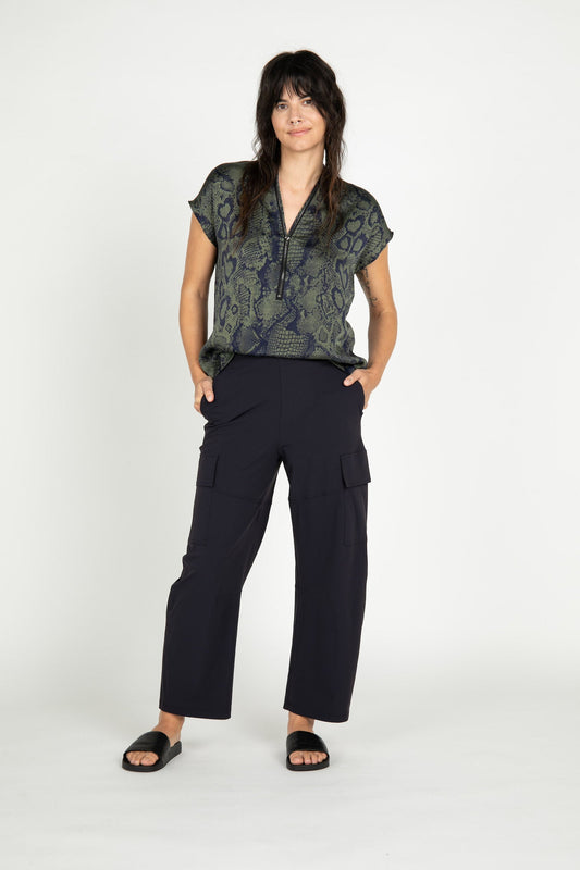 Snake Bowie Silk Top