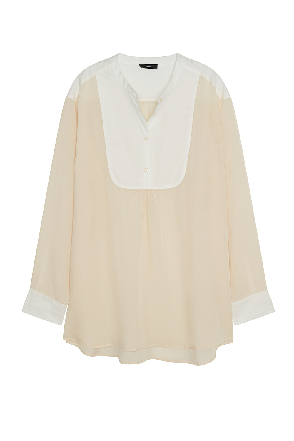 White Meets Ivory Poplin Tunic