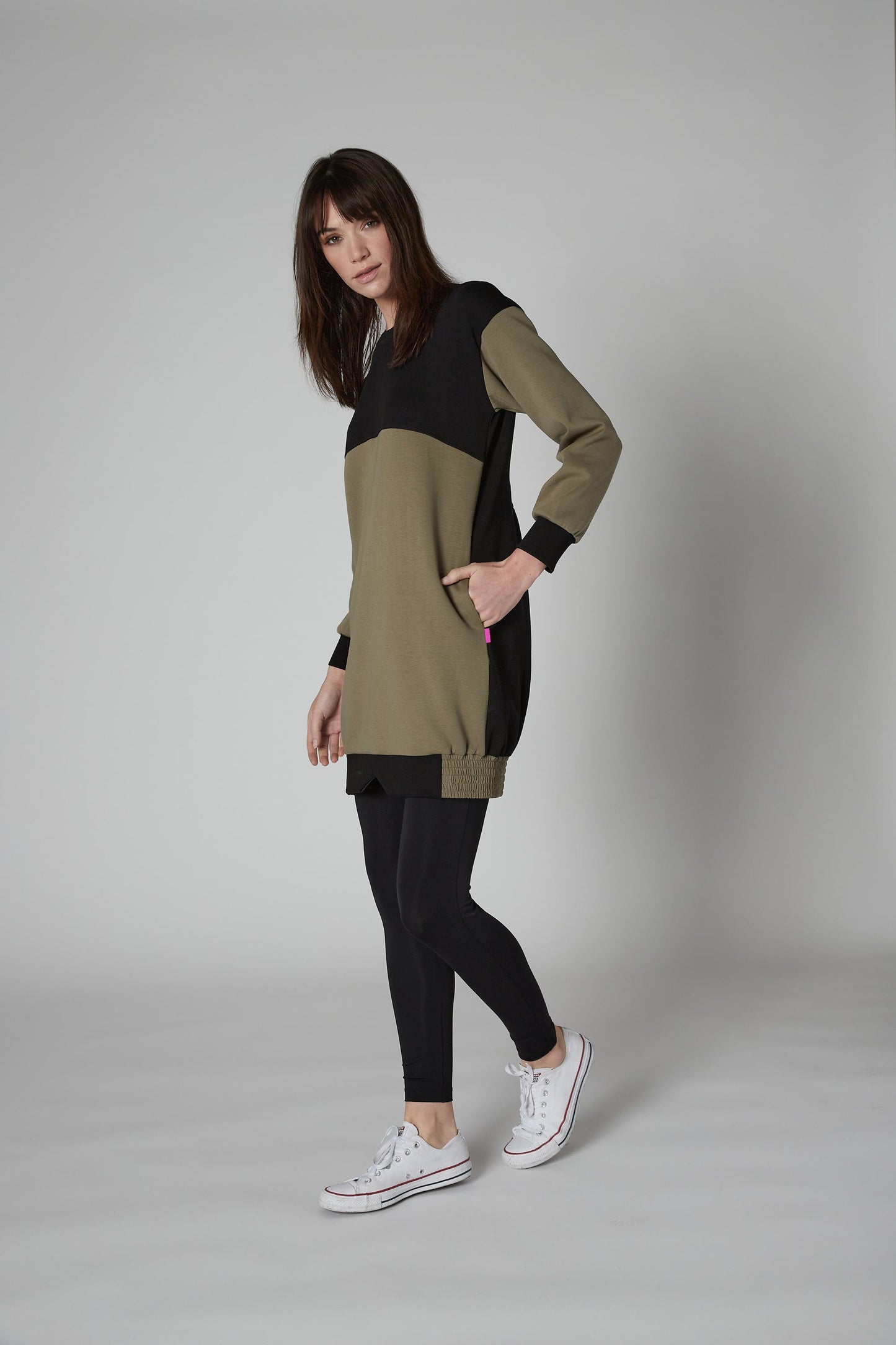 Effortless Scuba Tunic Dress