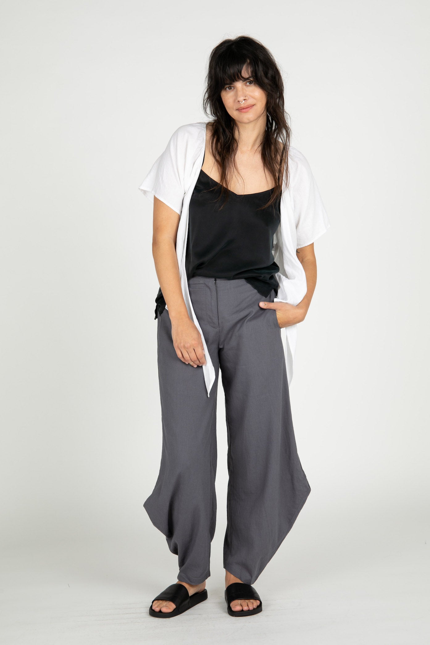 Abbot Linen Wide Leg Pants