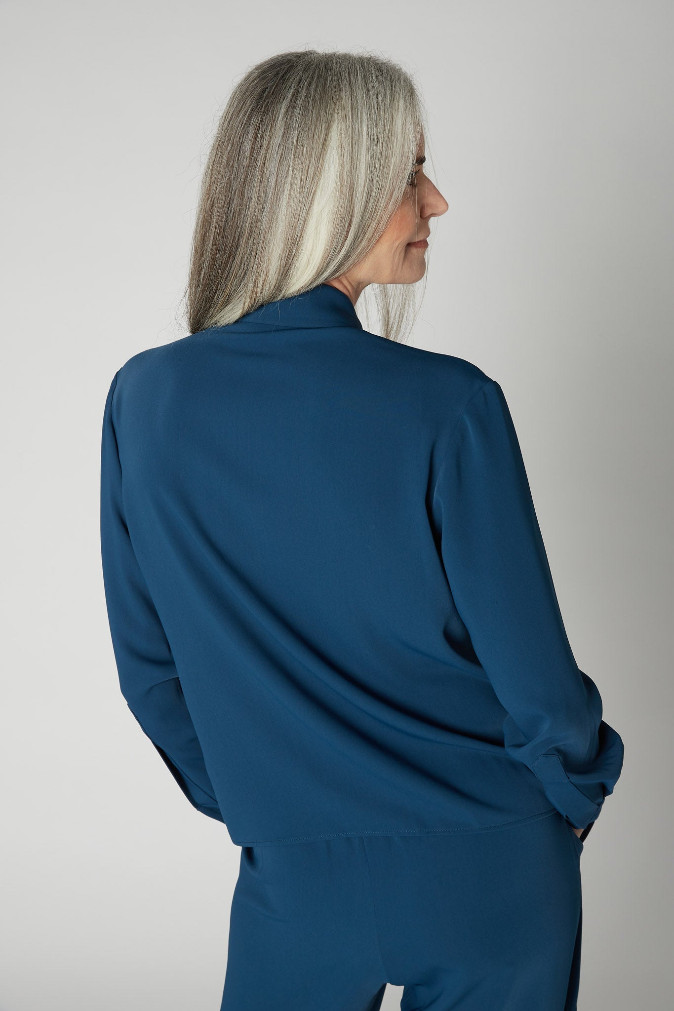 Handkerchief With a Zipper Blouse