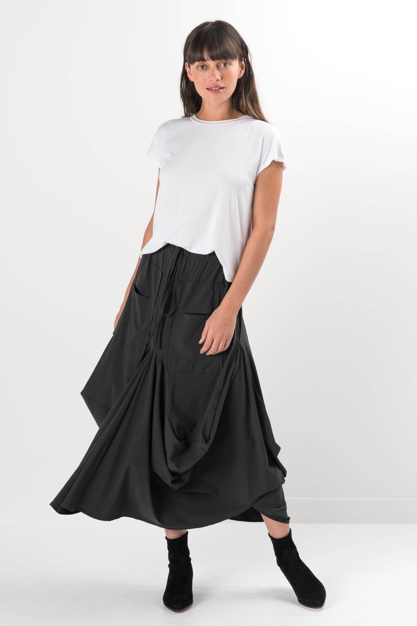 Aviv Drape Maxi Skirt