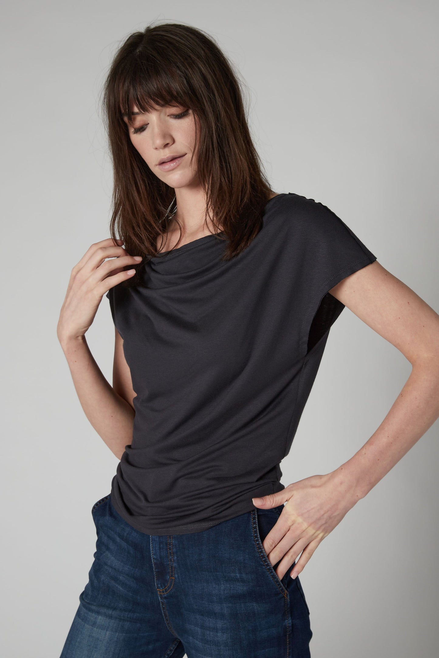 Easy Cowl Neck Bamboo Tee