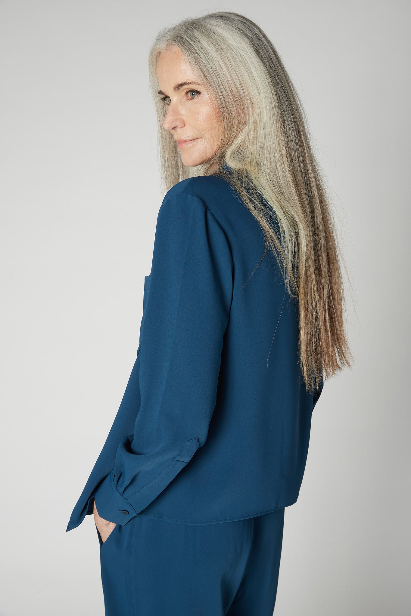 Handkerchief With a Zipper Blouse