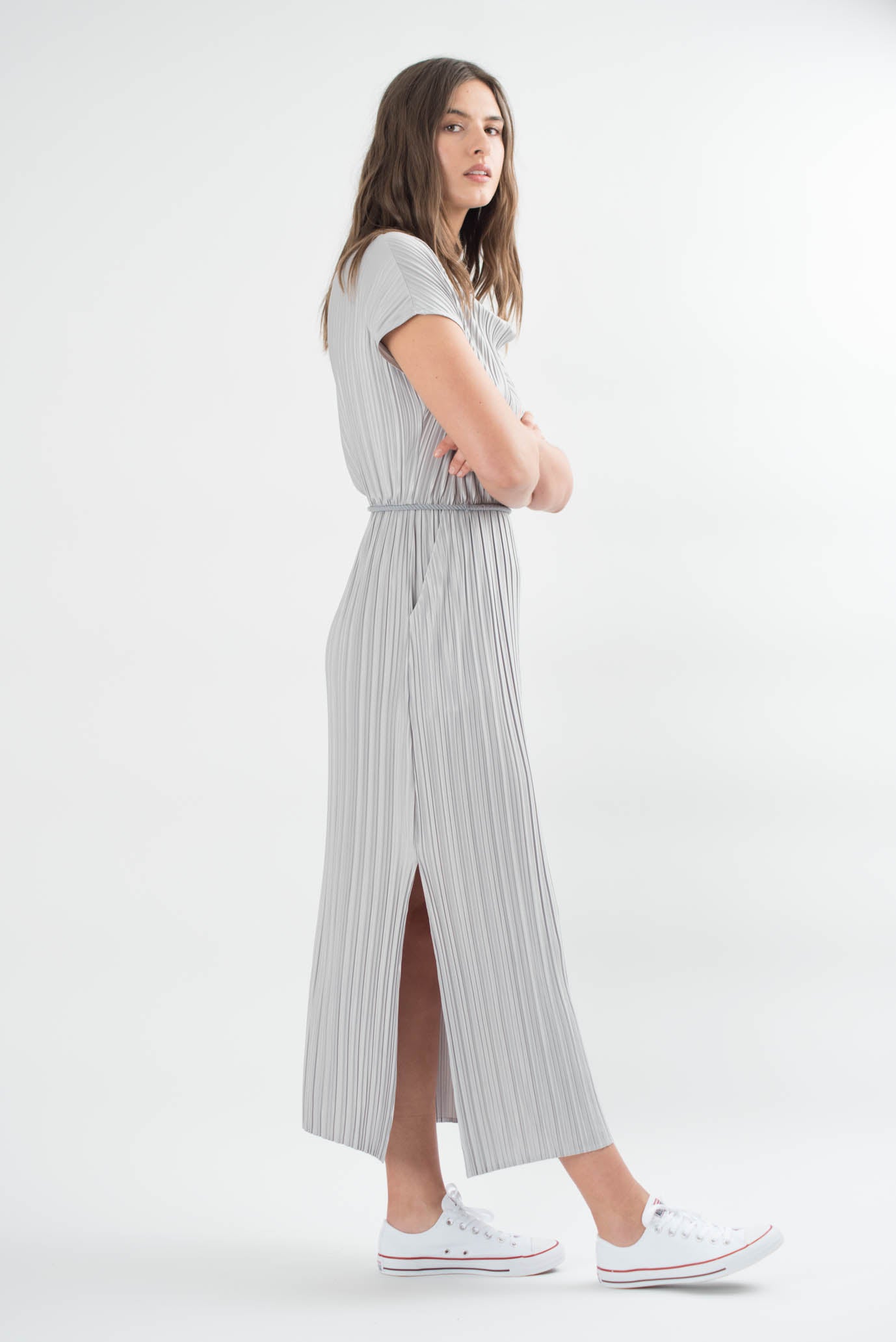 Constance Pleated Maxi Dress