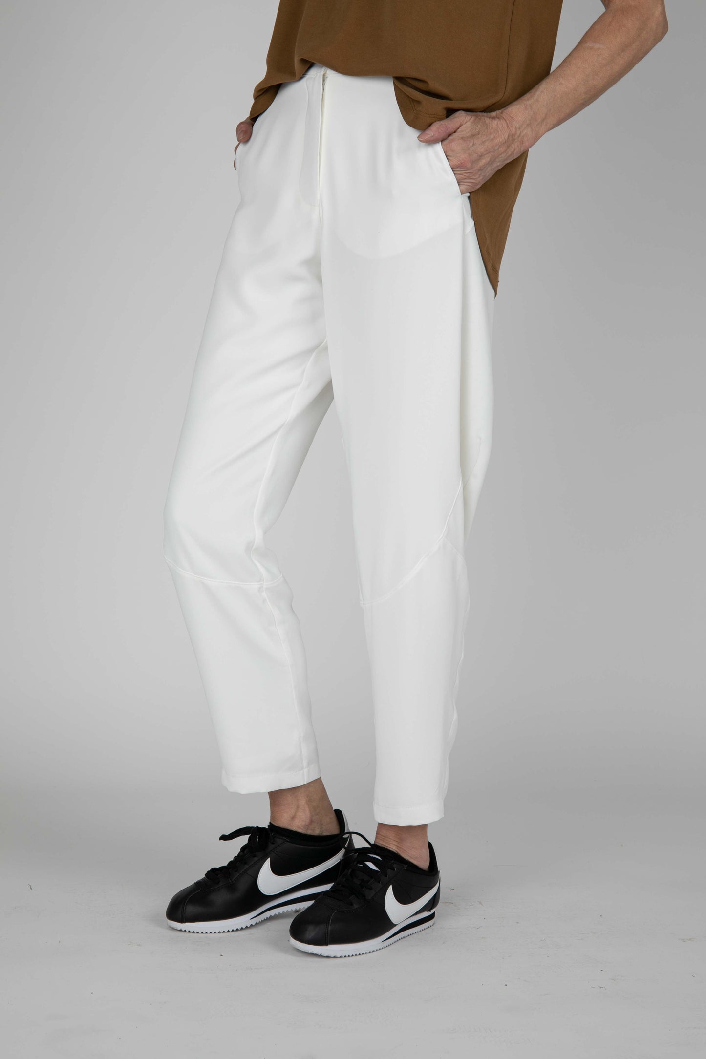 White Quartz Wide Leg Pants
